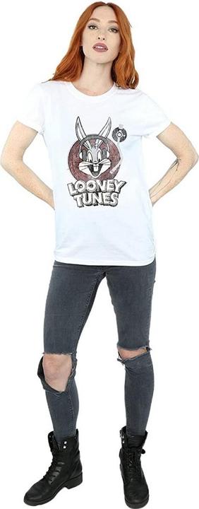 Produktbild Looney Tunes Bugs Bunny Kreis Baumwolle Logo Boyfriend TShirt (3XL)