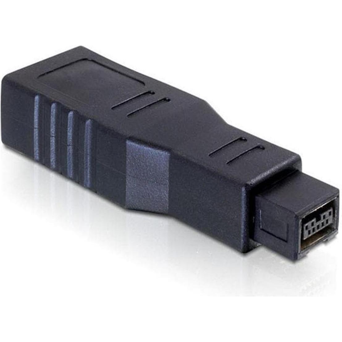 Delock Da FireWire IEEE 1394B a IEEE 1394A (FireWire, 6 cm), Adattatore dati + video, Nero