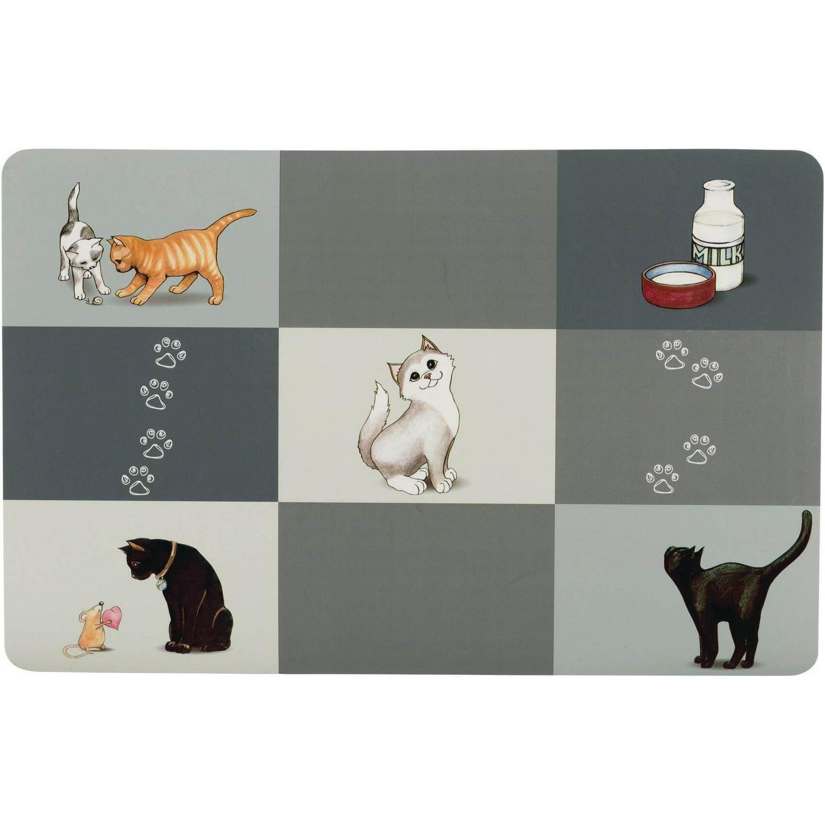 6X Trixie Gatto Patchwork, Accessori Per Ciotola