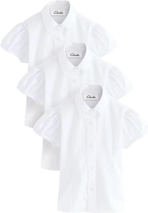 Produktbild Clarks Hemd Mädchen Schule Anliegend Puffärmel (3erPack) (134)