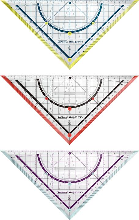 Produktbild Herlitz my.pen Geometriedreieck 25cm (25 cm, Kunststoff)