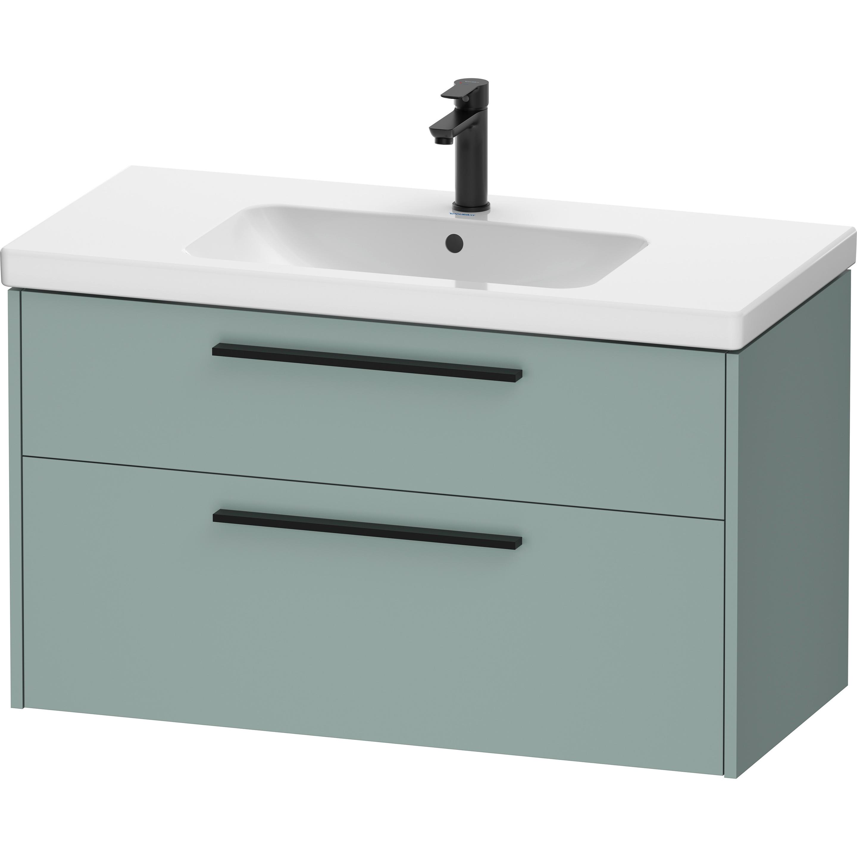 Duravit, Waschbeckenunterschrank, D-Code Waschtischunterbau, 1 Auszug, 984x460mm, Siphonausschnitt, mit Griff