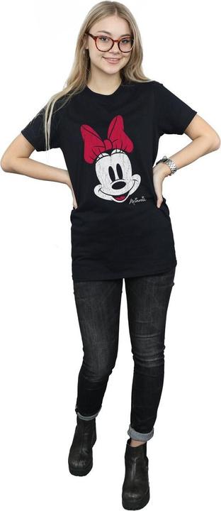 Immagine prodotto Disney Maglietta Boyfriend da donna/ragazzo di Topolino in cotone con segni di distorsione (S)