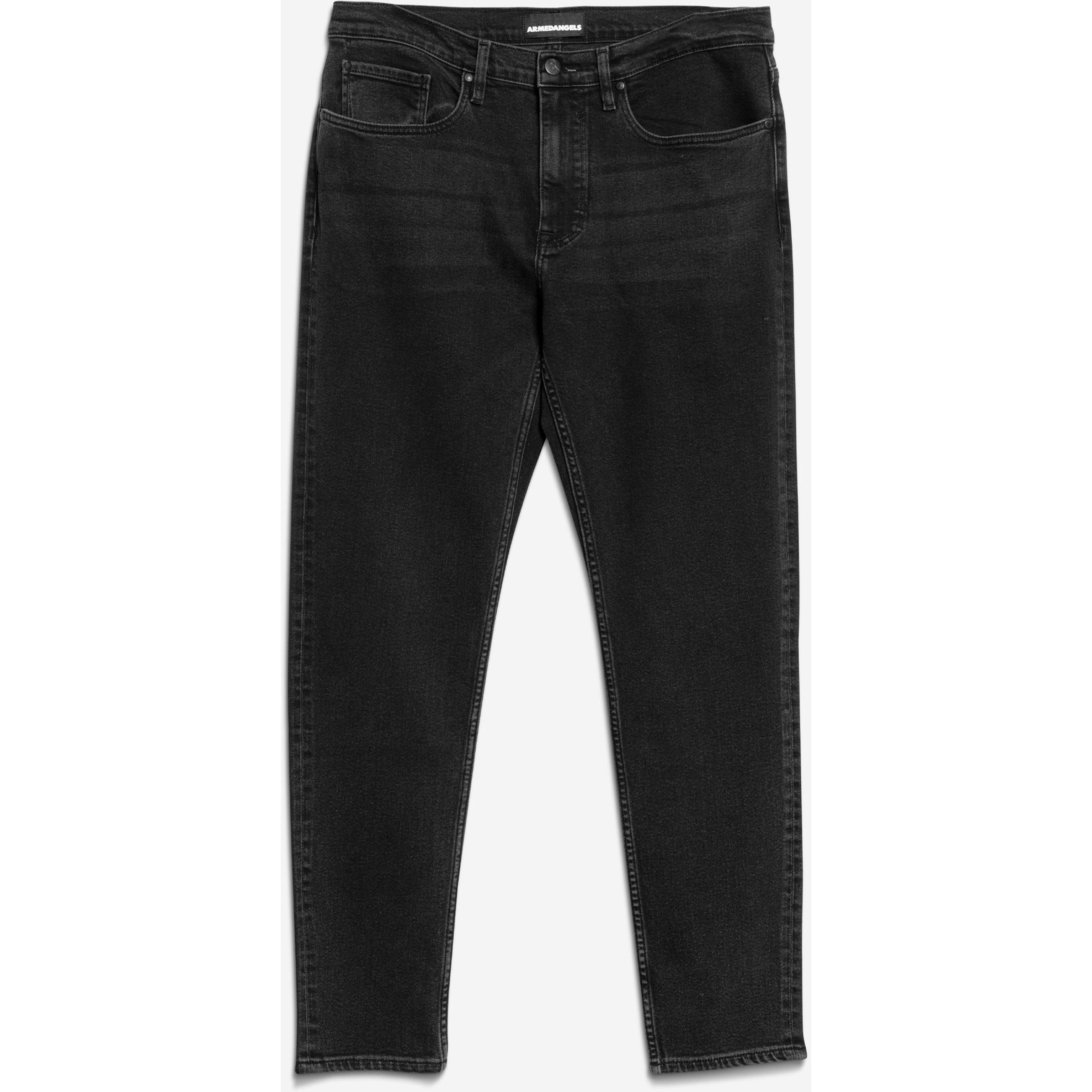 Armedangels, Herren, Jeans, Aarjo Tarpa Black Washed, Schwarz, (L)
