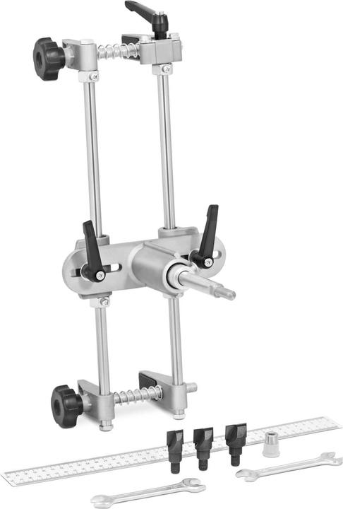MSW Türschloss-Mortiser Lock Fitting Jig Bausatz für Türbeschläge 18/22/24 mm Fräser (Profilzylinder)