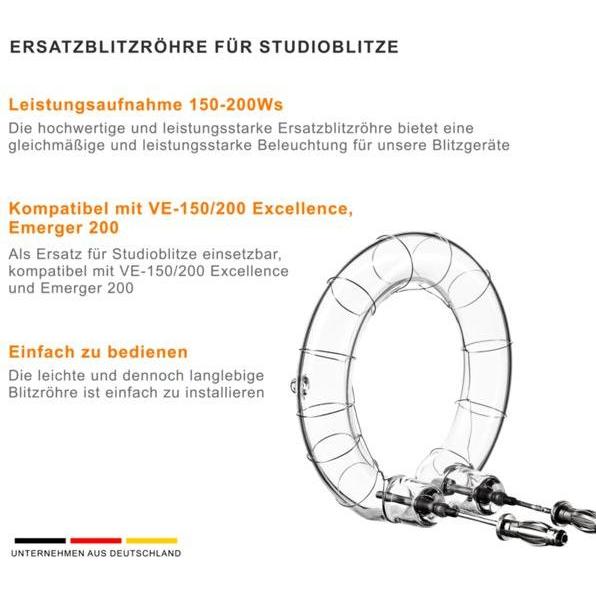 Thumbnail - Walimex pro Ersatzblitzröhre Emerger 200, Studioblitz Zubehör, Transparent
