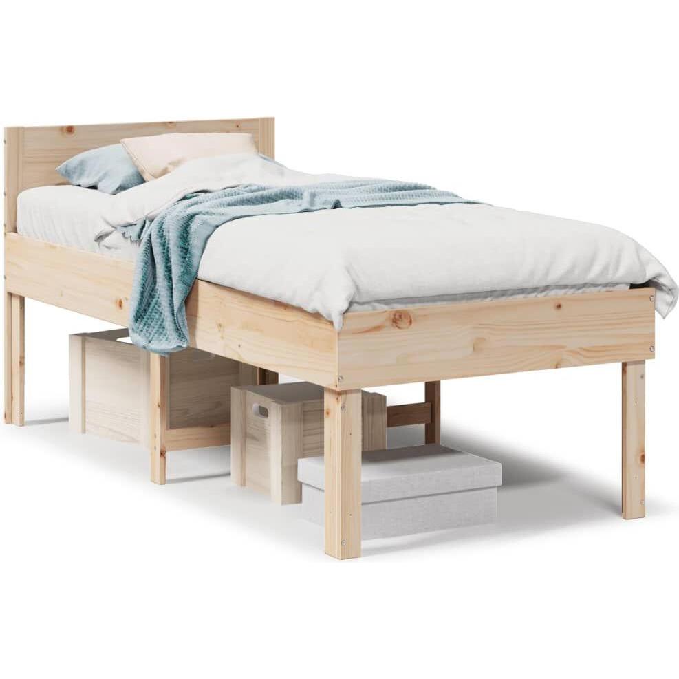 VidaXL, Bett, Bett ohne Matratze (75 x 190 cm)