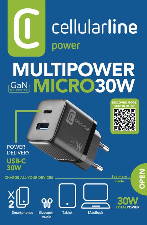 Image du produit Cellularline Multipower Micro 30w (30 W, 1 portion)