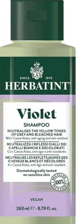 Produktbild Herbatint Shampoo Gelb Neutralisierend 260ml - Neutralisiert gelbe Reflexe (Flüssiges Shampoo, 260 ml)