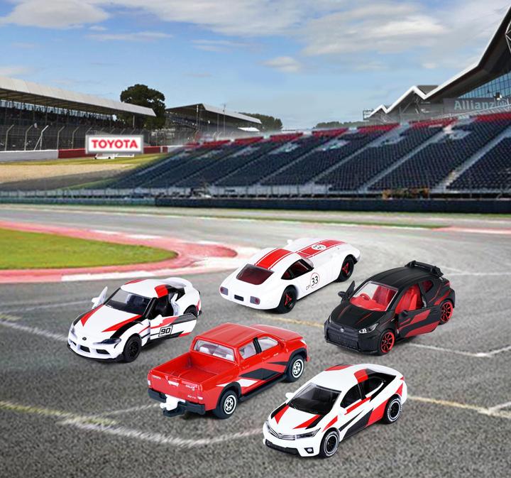 Actual product image Majorette Toyota Racing 5 Pieces Giftpack