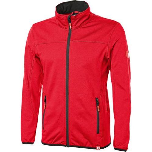 Magni, Herren, Jacke, Tech-Fleecejacke rot/schwarz meliert Gr. M Fortis Elements (M), Rot, Schwarz, M
