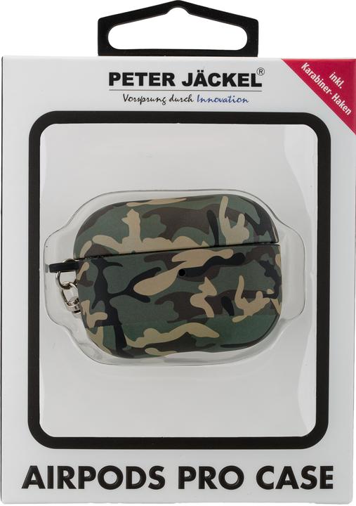 Image du produit Peter Jäckel Étui pour AirPods Pro, camouflage vert (Sac pour écouteurs)