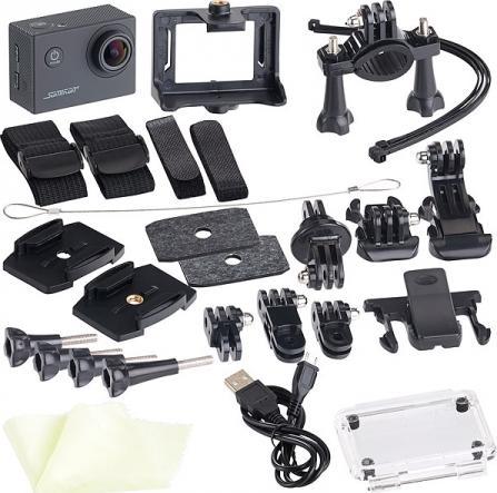 Actual product image Somikon Entry-level 4K action cam incl. underwater housing (30p, Wi-Fi)