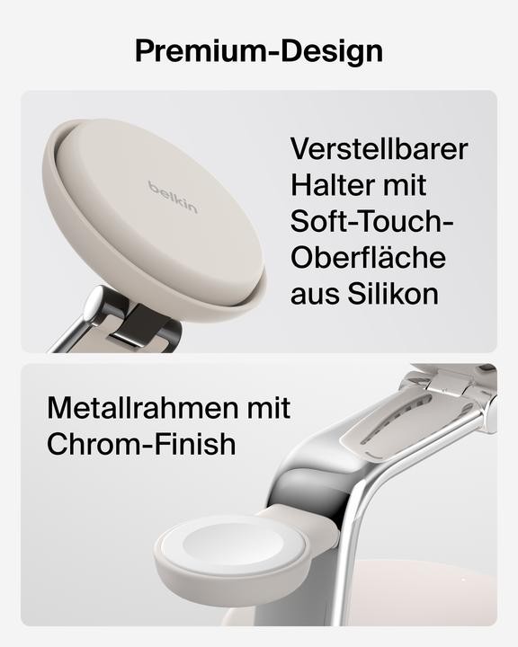 Produktbild Belkin UltraCharge Pro 3-in-1 Qi2 Ladestation (25 W)
