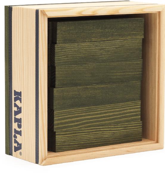 Actual product image Kapla - 40 SQUARES - Colored planks light green