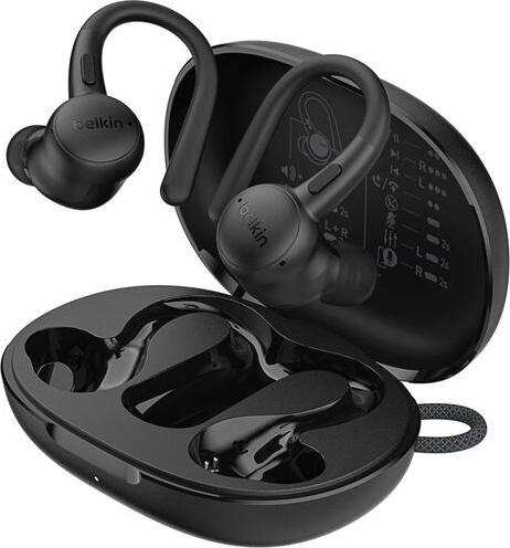 Immagine prodotto Belkin Activefit Sports In-Ear Kopfhörer schwarz AUC016hqBK (ANC, 36 h, Senza fili)