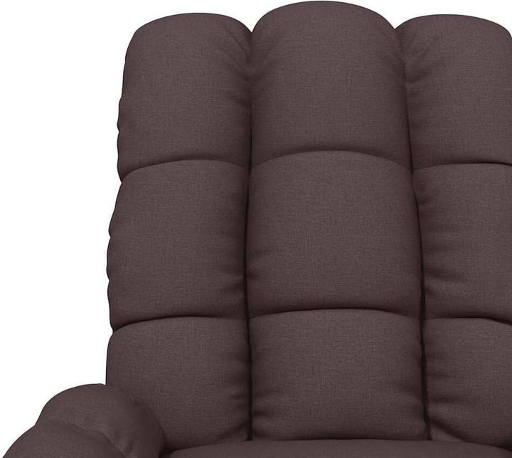 Produktbild vidaXL Massagesessel Fernsehsessel Relaxsessel Liegesessel Dunkelbraun Stoff