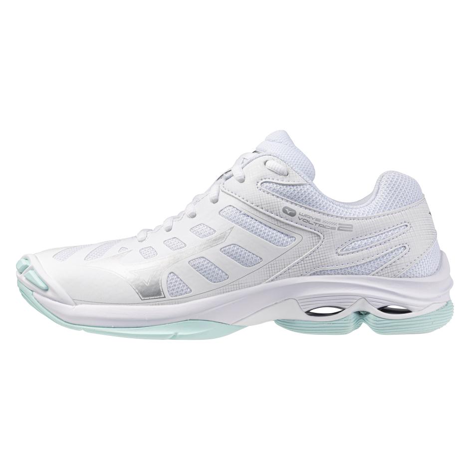 Mizuno, Damen, Hallenschuhe, Wave Voltage 2 (42), Weiss