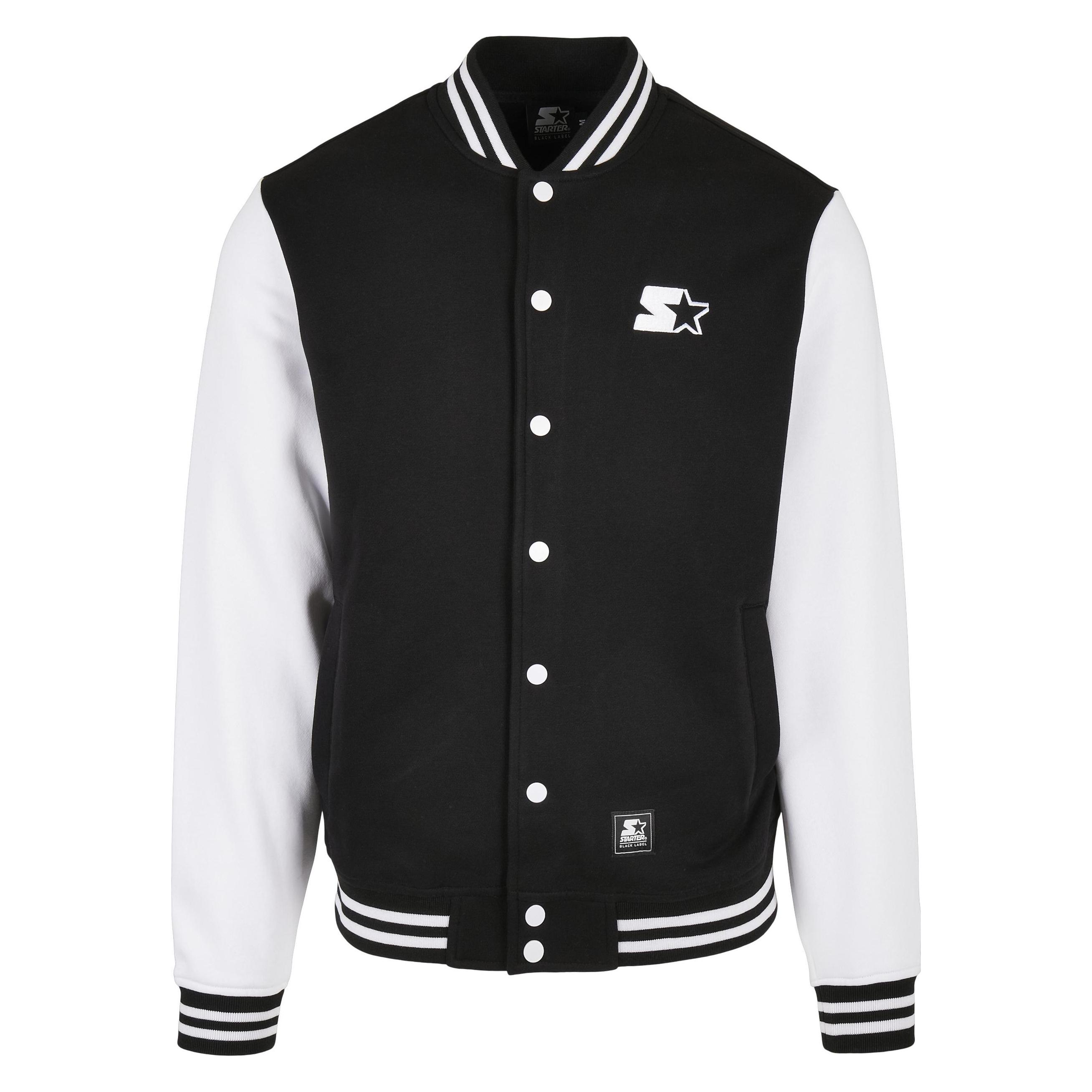 Starter, Unisex, Leichte Jacken, College Fleece Jacket, Mehrfarbig, Schwarz, Weiss, (Xl)