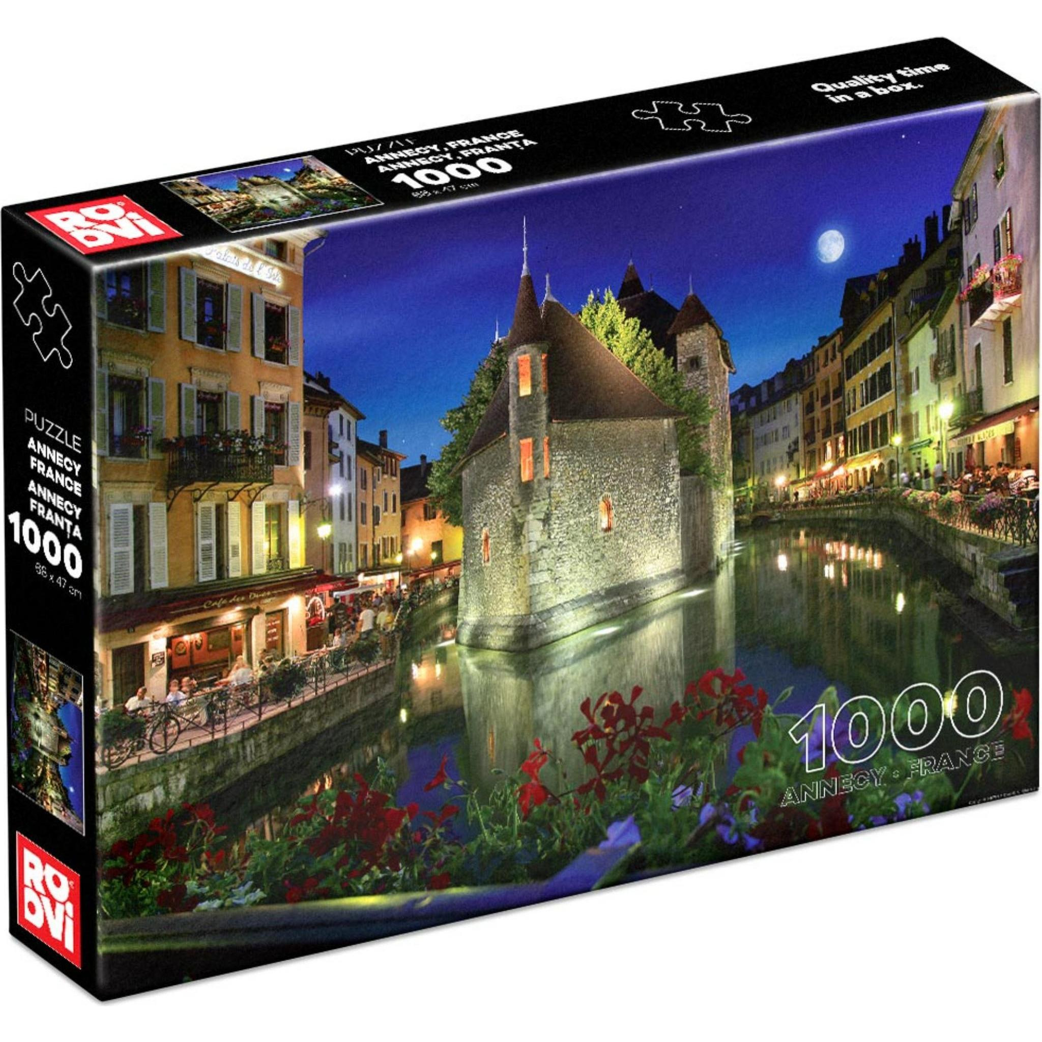 D-Toys Puzzle 1000 Frankreich, Annecy bei Nacht (1000 Teile)