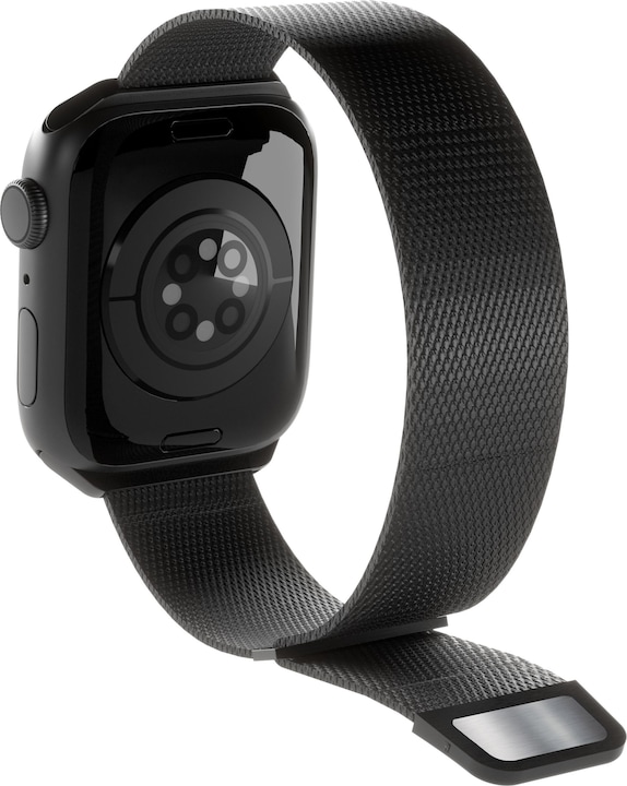 Actual product image Puro Milanese Magnetic Band - Pasek ze stali nierdzewnej do Apple Watch 42/44/45/49 mm (czarny) (42 mm, 44 mm, 45 mm, 49 mm, Stainless steel, Apple Watch Series 1, Apple Watch Series 2, Apple Watch Series 3, Apple Watch Series 4, Apple Watch Series 5, Apple Watch Series 6, Apple Watch Series 7, Apple Watch Series 8, Apple Watch Series 9, Apple Watch SE, Apple Watch Ultra, Apple Watch Ultra 2)