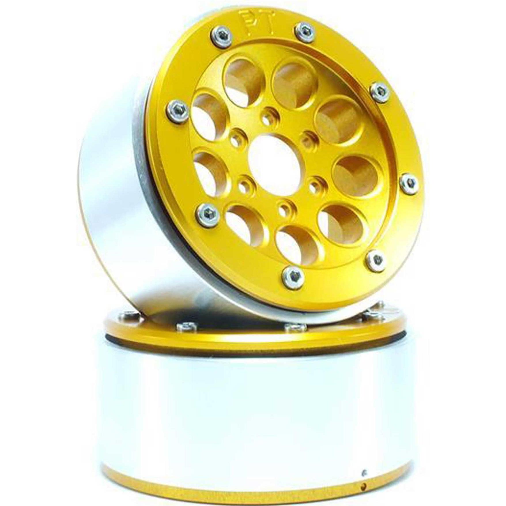 Metsafil cerchi beadlock gun gold/gold 1.9 (2 pezzi) senza mozzo ruota