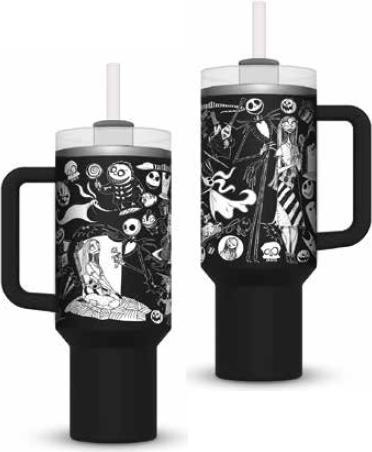 Actual product image Pyramid Nightmare Before Christmas stainless steel drinking mug 1130 ml (1130 ml, 1 x)
