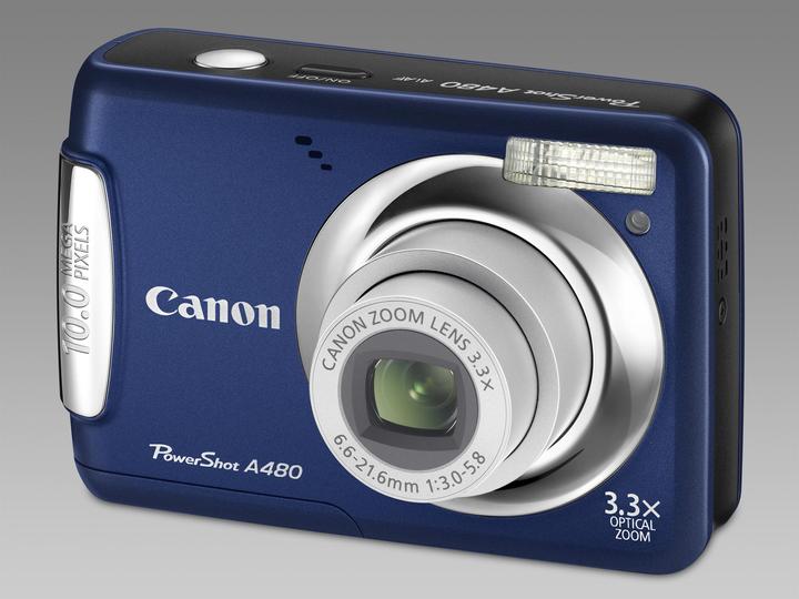 Canon PowerShot A480, 10 million pixels, 3.4x zoom, blue (0.00 Mpx, 1/2,3'')