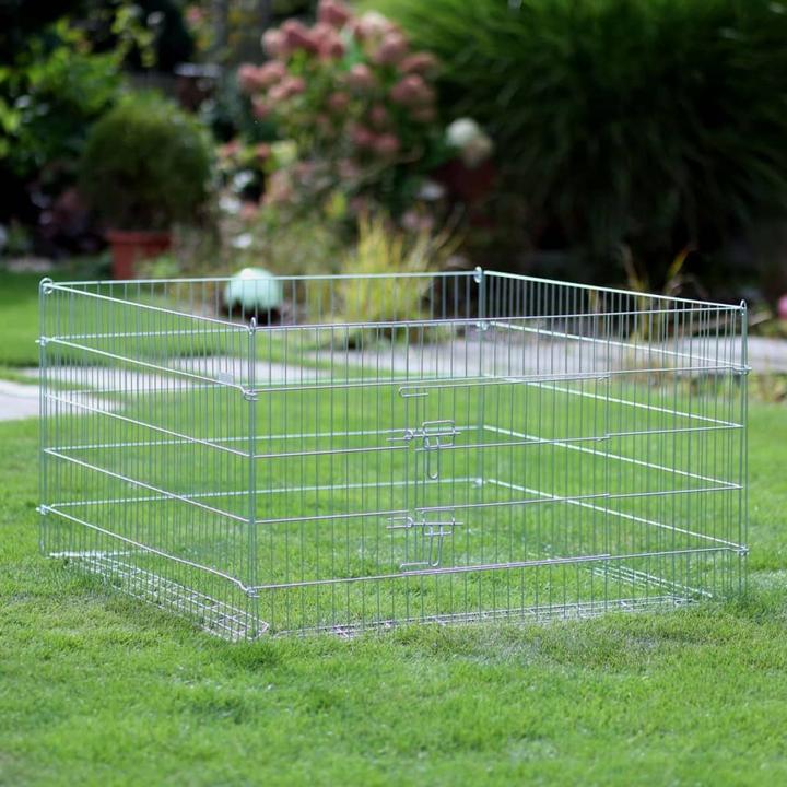 Immagine prodotto Kerbl Recinto per esterni con barriera di fuga 115x115x65cm, con rete di protezione