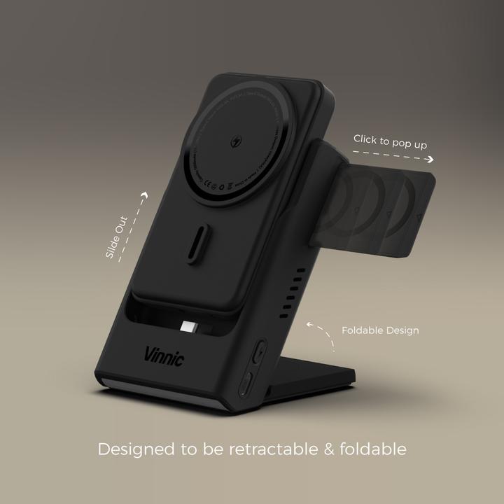 Immagine prodotto Vinnic AELLO PEAK Charging Dock (5000 mAh, 15 W, 15 Wh)