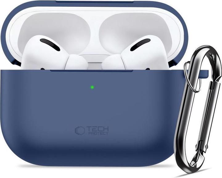 Image du produit 4Kom Headphone case Tech-Protect Apple AIRPODS PRO 3 SILICONE HOOK Navy Blue (Manchon pour casque d'écoute)