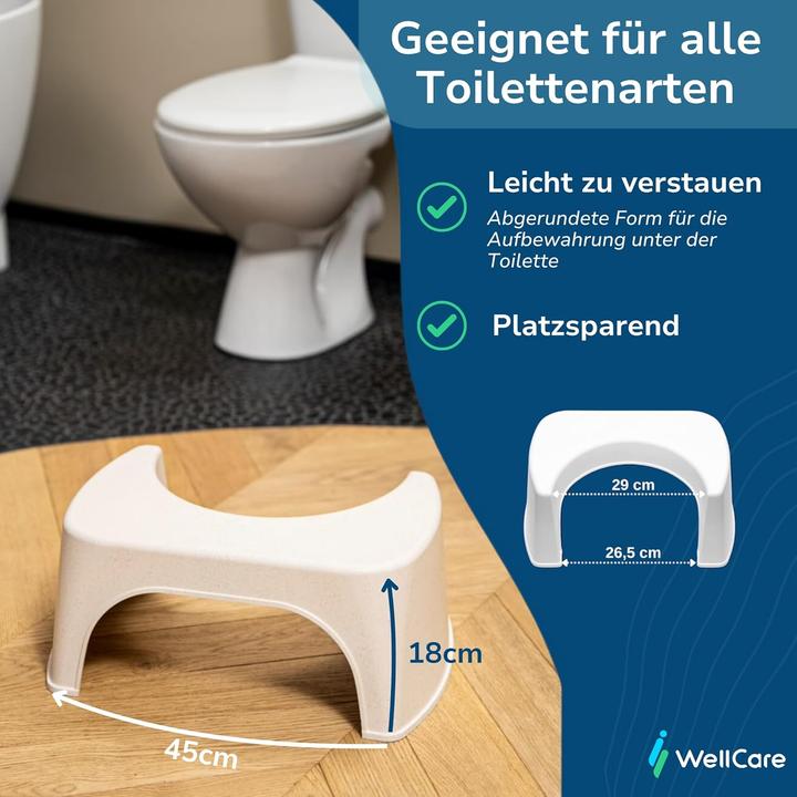 Immagine prodotto Well Care Sgabello da toilette Beige