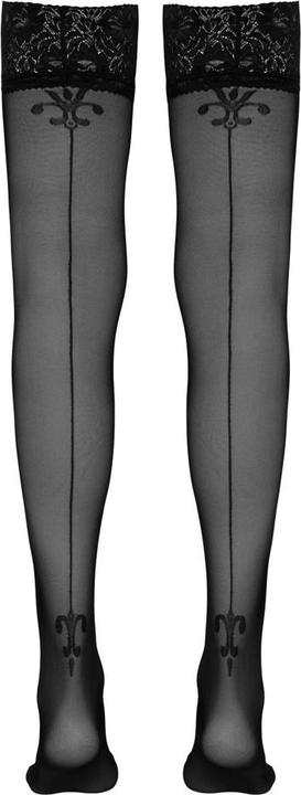Produktbild Cottelli Collection Nahtstrümpfe mit Motiv (M)