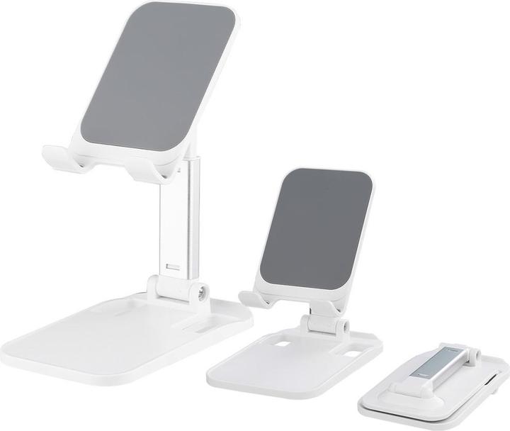 Actual product image Wozinsky Desk Phone Stand Tablet Stand Foldable White (WFDPS-W1)