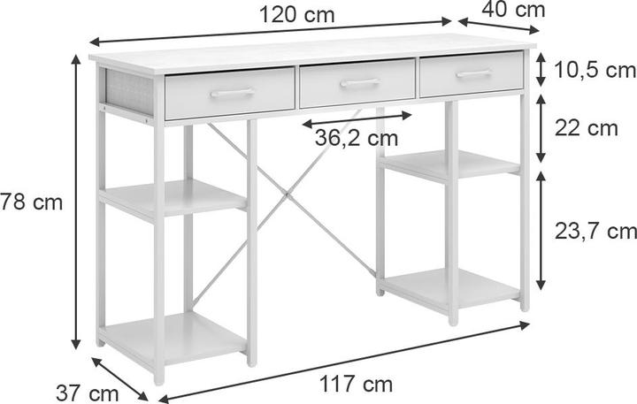 Image du produit Vicco Chino (120 x 40 x 78 cm)