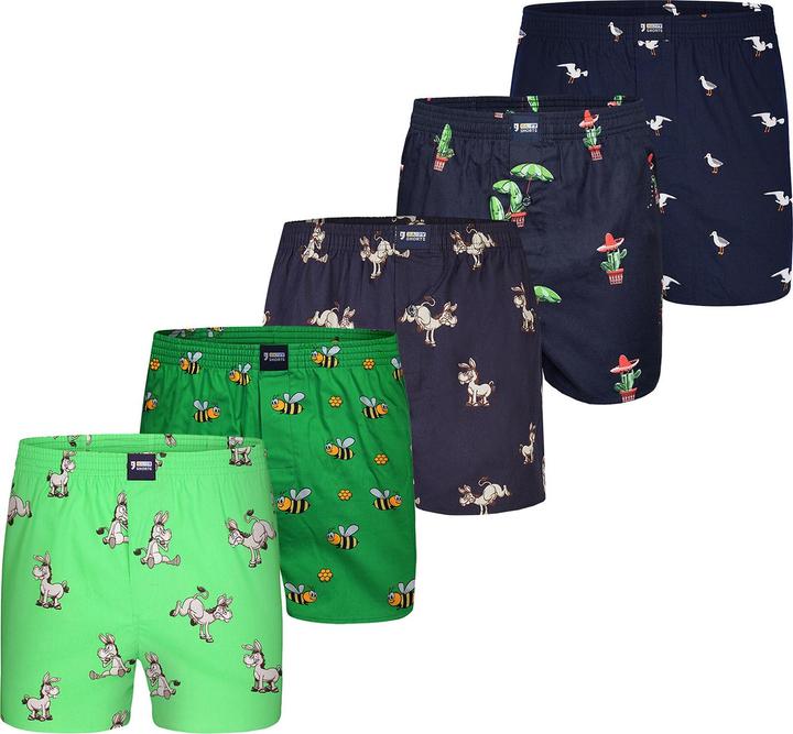 Immagine prodotto Happy shorts Boxer Motiv Mix (XL, Confezione da 5 pezzi)