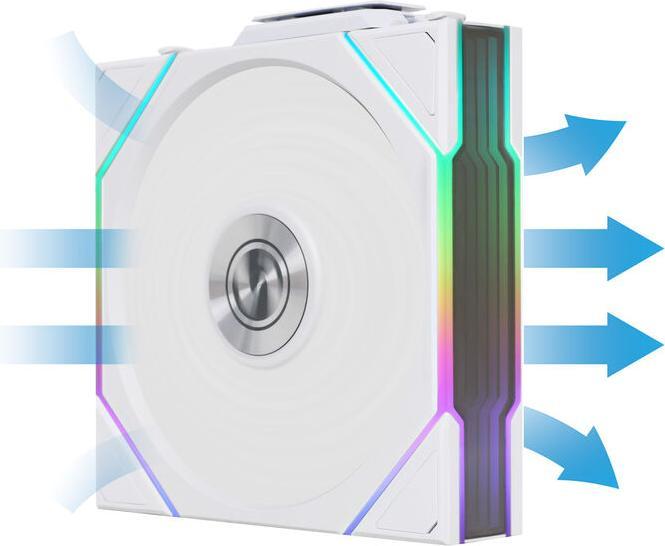 Produktbild Lian-Li UNI FAN TL Wireless Lüfter, ARGB, PWM, 3er-Pack - 120 mm, weiss UNI FAN TL Wireless L (120 mm, 3 x)
