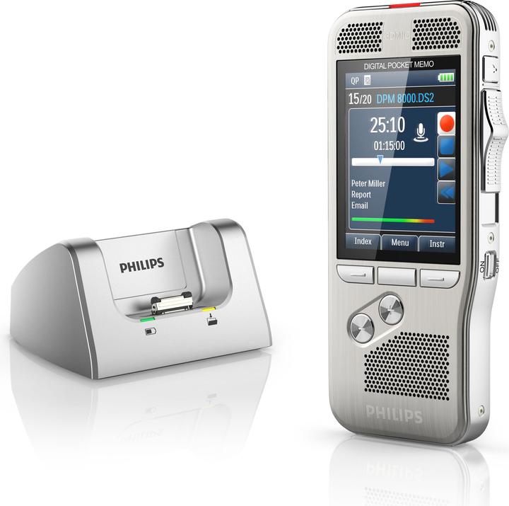 Image du produit Philips Mémo numérique de poche DPM8100 (4 Go)