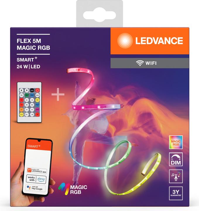 Immagine prodotto Ledvance Magic Flex (Blu, Multicolore, Rosso, Verde, 500 cm, Interno)