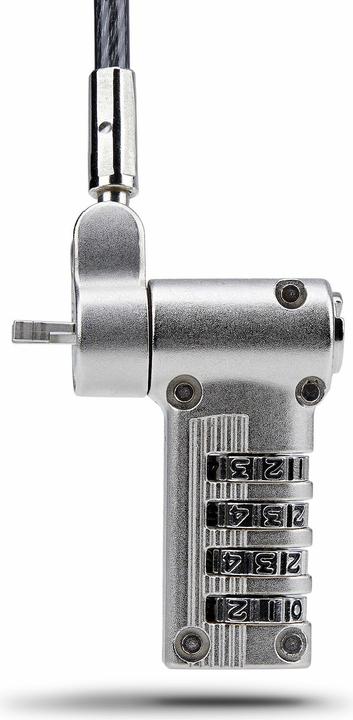 Produktbild StarTech com UNIVCS25-LAPTOP-LOCK, 2 m, Kensington, Nano, Edel, Zahlenschloss, Kunststoff, Stahl, Sc