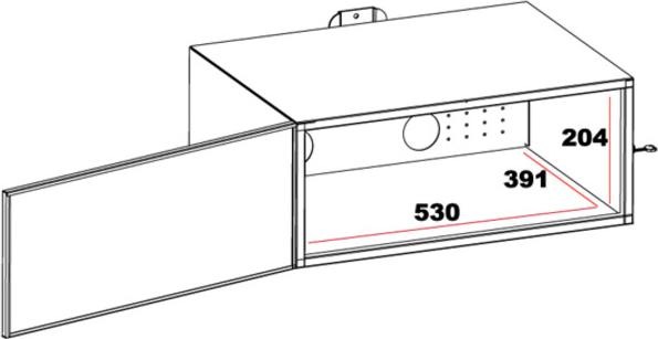 Produktbild Multibrackets Mediabox 1 zu Public Stand, schwarz, Masse