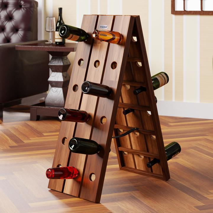 Produktbild Casaria Weinregal Holz (87 x 39 x 55 cm, 36 Fl.)