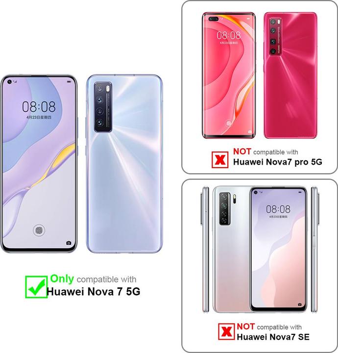 Image du produit Cadorabo Coque pour Huawei NOVA 7 5G universel avec Clip (Huawei Nova 7 5G)