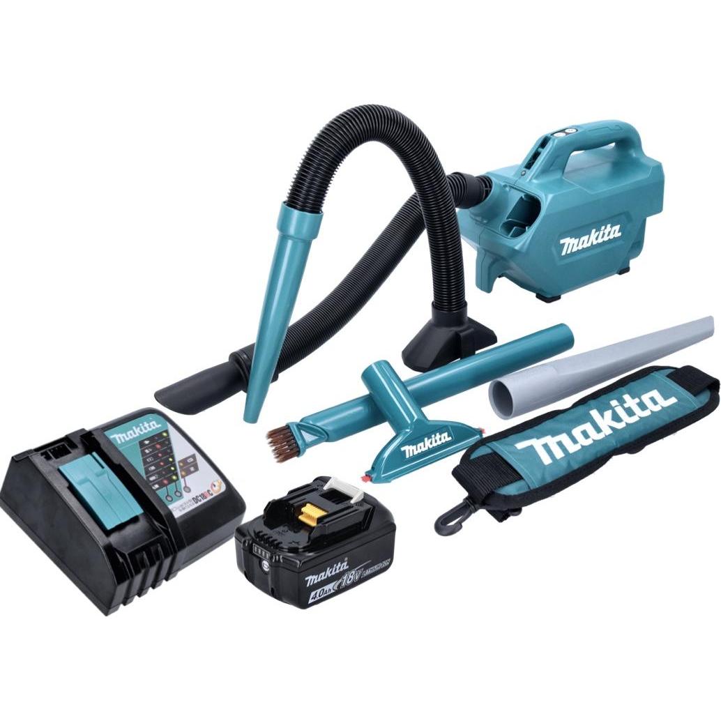 Thumbnail - Makita DCL 184 RM1 Akku Staubsauger 18 V 54 mbar 0,5 l + 1x Akku 4,0 Ah + Ladegerät, Staubsauger