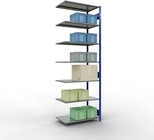 Image du produit Schulte Lagertechnik Système d'assemblage de rayonnages MULTIplus85 avec traverses de longueur