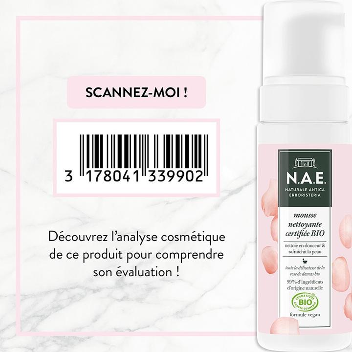 Immagine prodotto N.A.E. Mousse Nettoyante Bio Cosmos Flacone 150 ml (Schiuma detergente, 150 ml)
