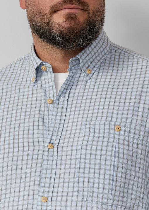 Immagine prodotto s.Oliver Hemd Regular Fit: Gewaschenes Hemd mit Karomuster (4XL, XXL)