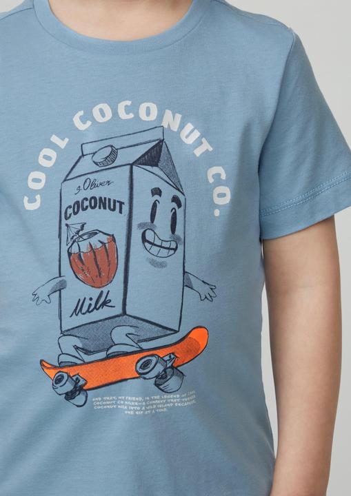 Produktbild S.Oliver T-Shirt T-Shirt aus Baumwolle mit Frontprint (116, 122)