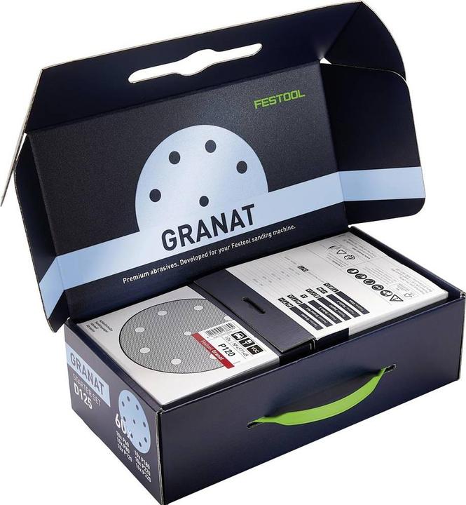 Festool Schleifmittel D125 GR-Set (120, 180, 220, 320, 60, 80, P 80+)