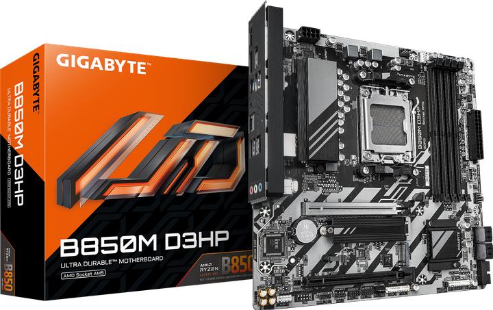Image du produit Gigabyte B850M D3HP (AM5, AMD B850, mATX)